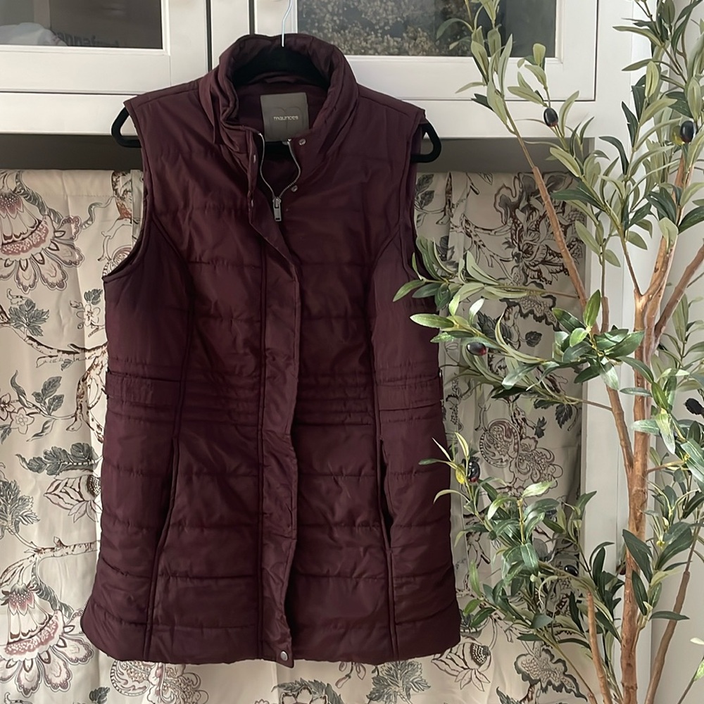 Fur lined hooded vest